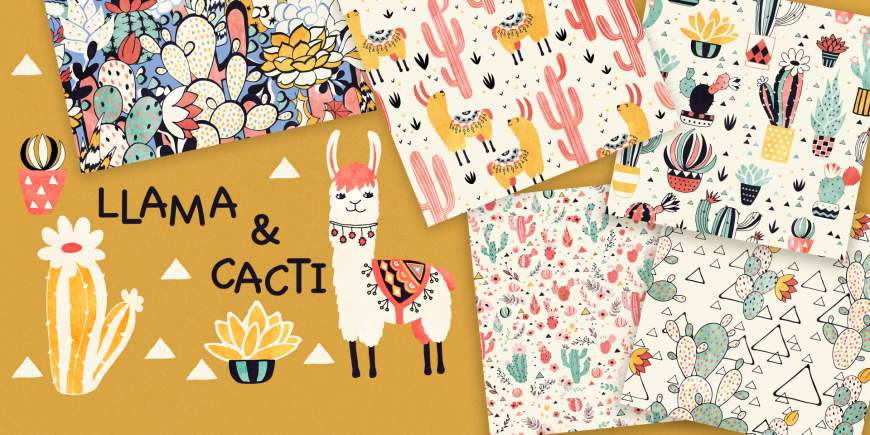 Llama and Cacti collection Lidiebug